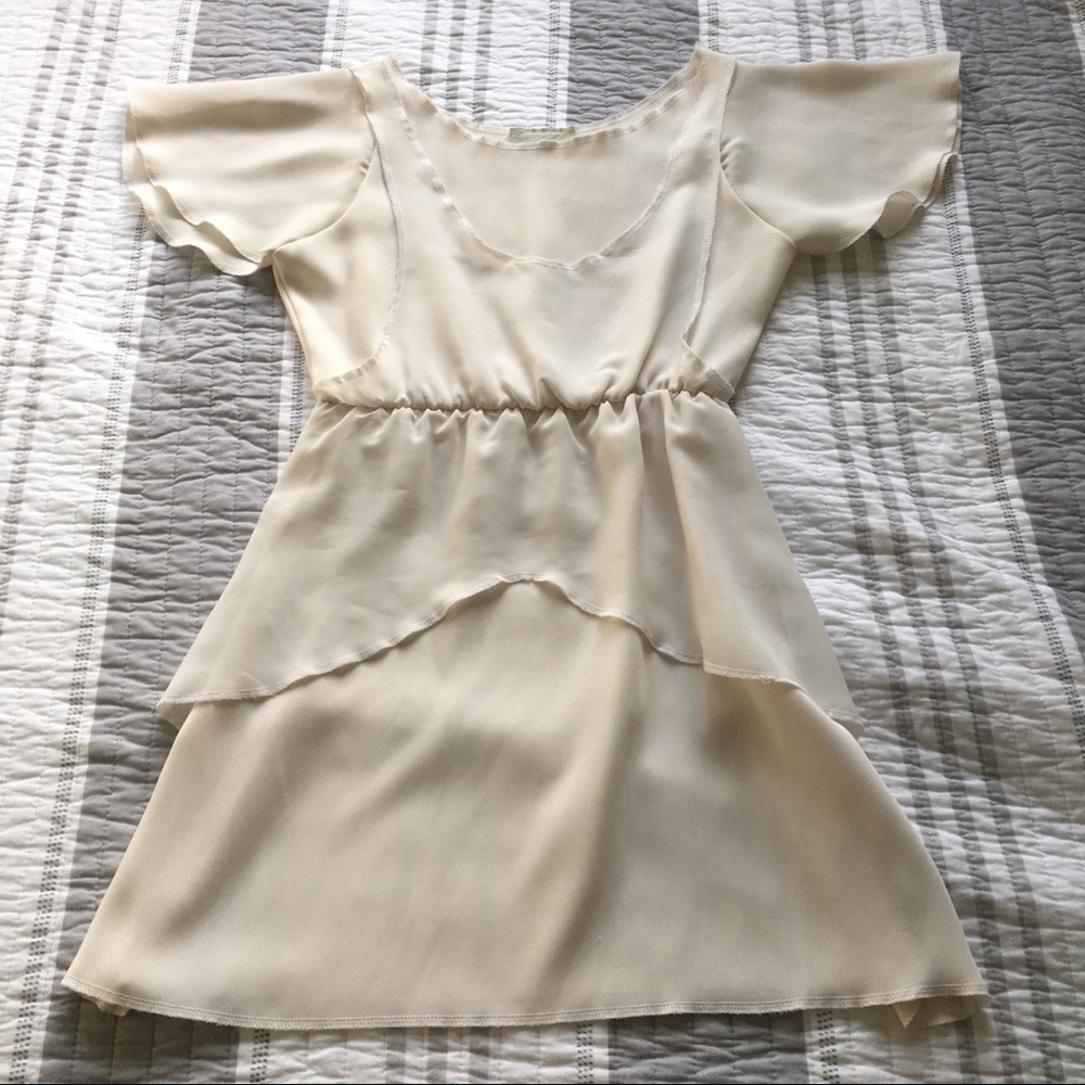 Topshop Cream Dress M